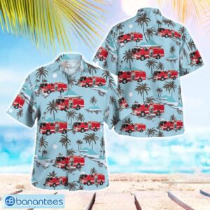 City of Alameda, California, Alameda Fire Department Hawaiian Shirt Button Summer Shirt Product Photo 1