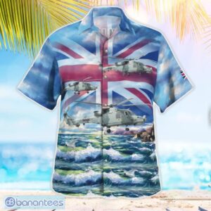Royal Navy 815 Naval Air Squadron, AgustaWestland Wildcat HMA.2 Hawaiian Shirt Beach Shirt Summer Holiday Gift Product Photo 3