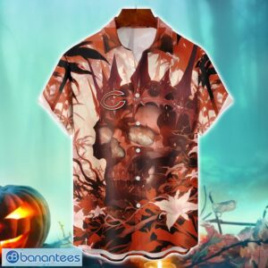 Chicago Bears NFL Skull Halloween Hawaiian Shirt Special Gift For Fans Product Photo 1