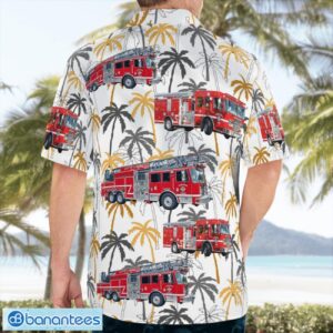Corona, Riverside County, California, Corona Fire Department Hawaiian Shirt Button Summer Shirt Product Photo 2