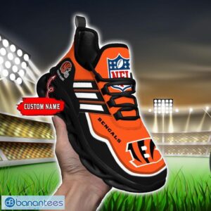 Custom Name NFL Cincinnati Bengals Sneakers Sport Team Max Soul Shoes For Men Women Product Photo 4