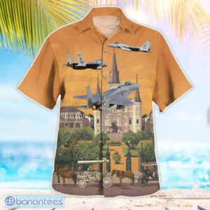 US Air Force Louisiana Air National Guard F-15 Eagle Hawaiian Shirt Summer Beach Shirt Product Photo 3