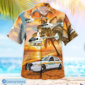 Polk County Sheriff Ford Police Interceptor & R66 3D Summer Aloha Hawaiian Shirt Product Photo 4