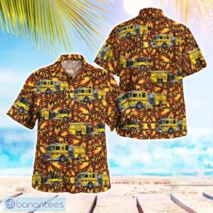 Pike Township Fire Department 3D Summer Aloha Hawaiian Shirt Product Photo 1