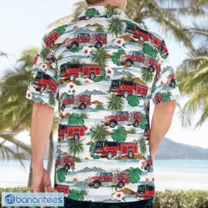 City of Oceanside, California, Oceanside Fire Department Flower Hawaiian Shirt Button Summer Shirt Product Photo 2