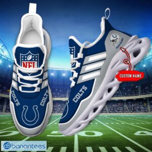 Custom Name NFL Indianapolis Colts Sneakers Sport Team Max Soul Shoes For Men Women Product Photo 6