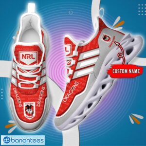 Custom Name For Fans NRL St. George Illawarra Dragons Personalized Max Soul Shoes Running Sneakers Product Photo 1