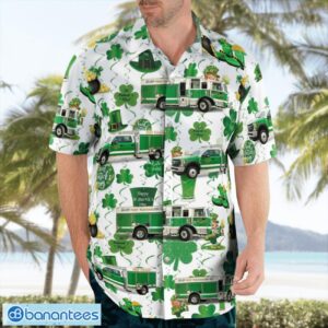 Point Pleasant Fire Dept. Saint Patrick's Day 3D Summer Aloha Hawaiian Shirt Product Photo 4