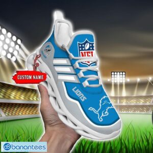 Custom Name NFL Detroit Lions Sneakers Sport Team Max Soul Shoes For Men Women Product Photo 1