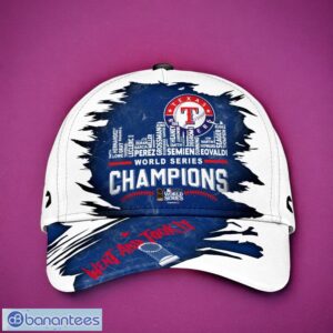 MLB Texas Rangers Logo Design Champions White Cap 3D Cap Product Photo 1
