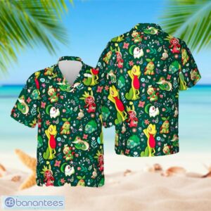 Grass Type Pokemon Cute Pattern Summer Hawaiian Shirt Product Photo 1
