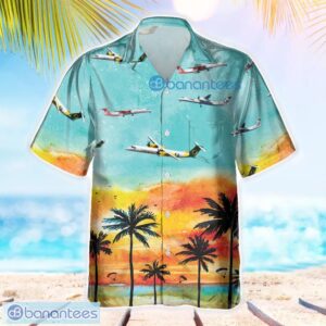 Bombardier DASH-8 Q-400 Summer 3D Hawaiian Shirt Aircraft Hawaii For Men And Women Product Photo 1