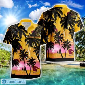 Brisbane Broncos NRL Hawaiian Shirt And Shorts Personalized Name Coconut Tree Pattern Beach Shirt Product Photo 2