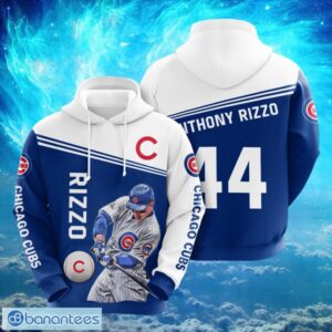 MLB Chicago Cubs Logo Design 44 Rizzo Full Print Hoodie Product Photo 1