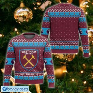 EPL West Ham United Ugly Christmas 3D Sweater Gift Holidays - EPL West Ham United Christmas Sweater_ 1