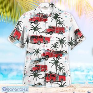 Worcester County, Massachusetts, Harvard Fire Department Aloha Hawaiian Shirt Product Photo 3