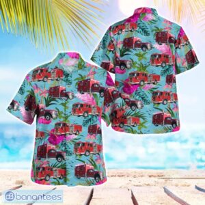 Carlsbad, California, Carlsbad Fire Department Hawaiian Shirt Button Summer Shirt Product Photo 1