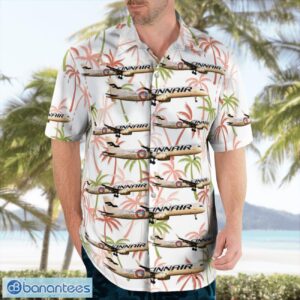 Finland, Finnair A321 Santa Claus Christmas Aloha Hawaiian Shirt Product Photo 4