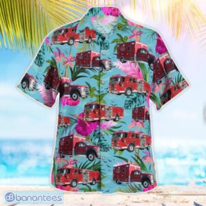 Carlsbad, California, Carlsbad Fire Department Hawaiian Shirt Button Summer Shirt Product Photo 2