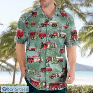 Florida, Jacksonville Fire and Rescue Department Christmas Aloha Hawaiian Shirt Product Photo 4
