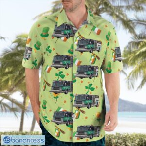 Moravia, Cayuga County, New York, Moravia Fire Department, St Patrick's Day Aloha Hawaiian Shirt Product Photo 4