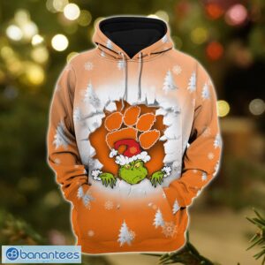 Clemson Tigers Grinch 3D T-Shirt Hoodie Sweatshirt Gift For Christmas Product Photo 3