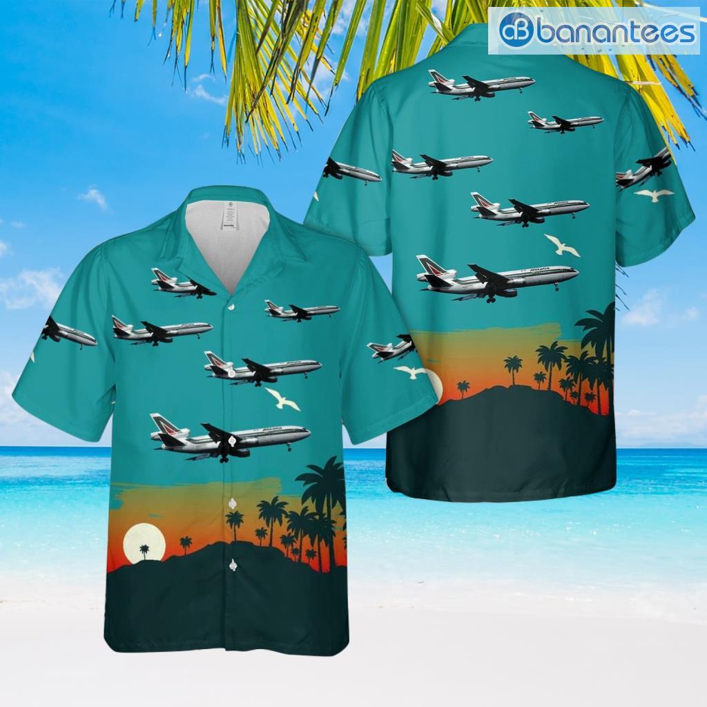 alitalia continental airlines mcdonnell douglas dc 10 30 hawaiian shirt summer fashion image Alitalia (Continental Airlines) Mcdonnell Douglas Dc-10-30 Hawaiian Shirt Summer Fashion Product Photo 1