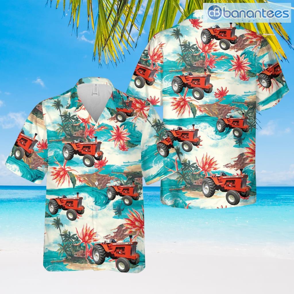 allis chalmers d21 tractor hawaiian shirt summer fashion image Allis Chalmers D21 Tractor Hawaiian Shirt Summer Fashion Product Photo 1