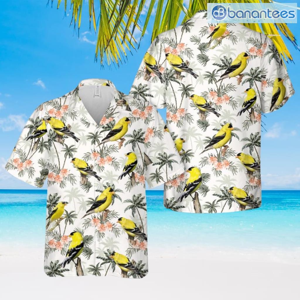 american goldfinch hawaiian shirt summer fashion image American Goldfinch Hawaiian Shirt Summer Fashion Product Photo 1