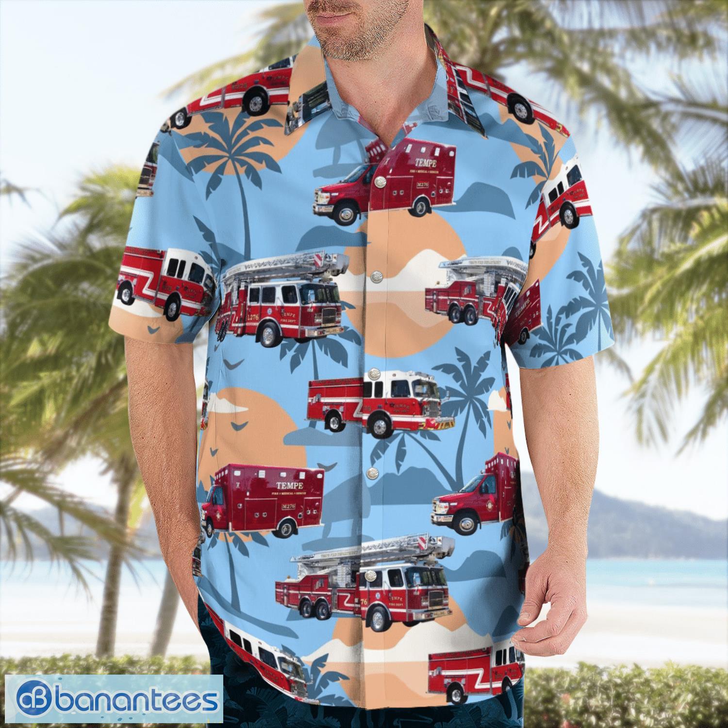 arizona tempe fire medical rescue department 3d hawaiian shirt gift for summer 2 image Arizona Tempe Fire Medical Rescue Department 3D Hawaiian Shirt Gift For Summer Product Photo 3