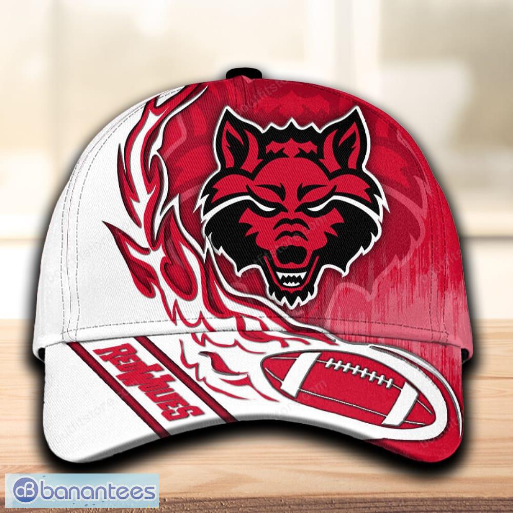 arkansas state red wolves cap hat hot trending full printed gift mens fans image Arkansas State Red Wolves Cap Hat Hot Trending Full Printed Gift Mens Fans - Arkansas State Red Wolves Cap Hat Hot Trending Full Printed Gift Mens Fans