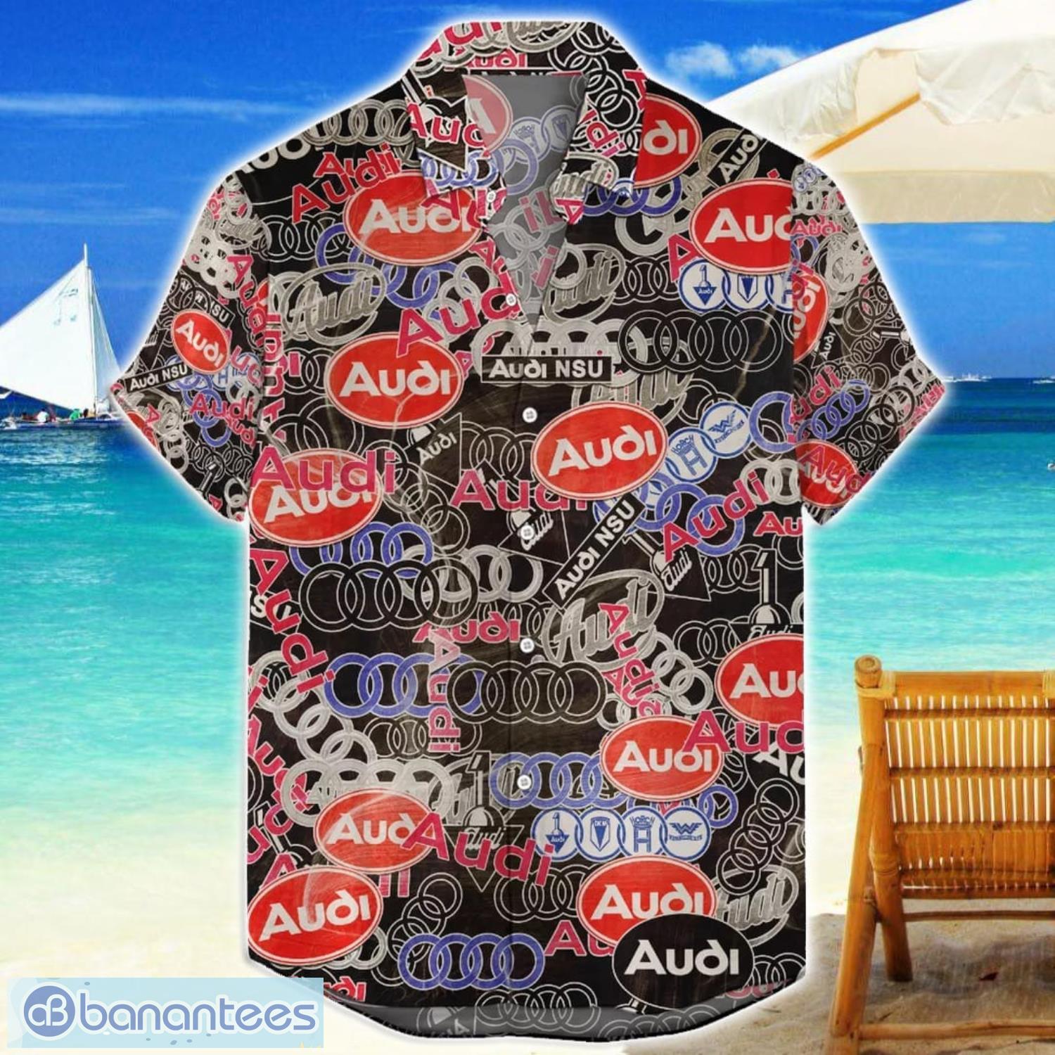 audi car aop hawaiian shirt summer gift for men and women image Audi Car AOP Hawaiian Shirt Summer Gift For Men And Women Product Photo 1
