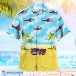 Los Angeles Fire Department LAFD, California Hawaiian Shirt Button Summer Shirt Product Photo 2