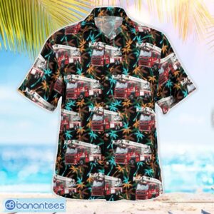 Shropshire Fire and Rescue Service Aerial Appliance Hawaiian Shirt Beach Summer Shirt Product Photo 1