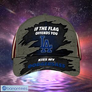 MLB Los Angeles Dodgers Logo Design American Flag Cap Product Photo 2