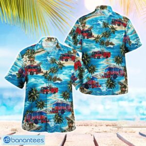 California City Fire Department Hawaiian Shirt Button Summer Shirt Product Photo 1