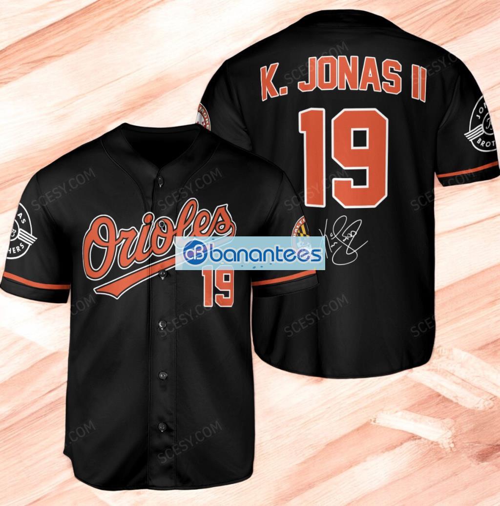 baltimore orioles k jonas baseball jersey shirt black for men and women image Baltimore Orioles K. Jonas Baseball Jersey Shirt Black For Men And Women Product Photo 1