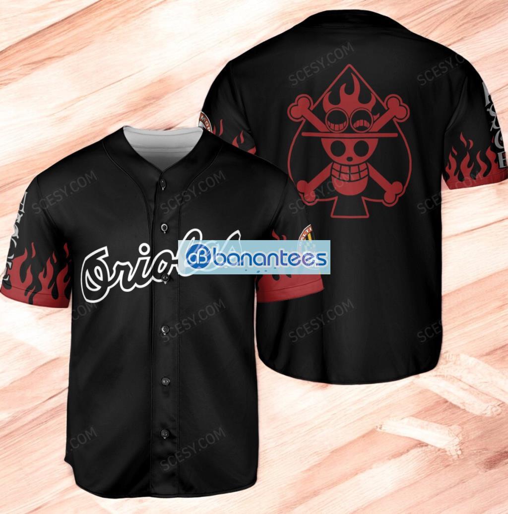 baltimore orioles one piece baseball jersey shirt black for men and women image Baltimore Orioles One Piece Baseball Jersey Shirt Black For Men And Women Product Photo 1