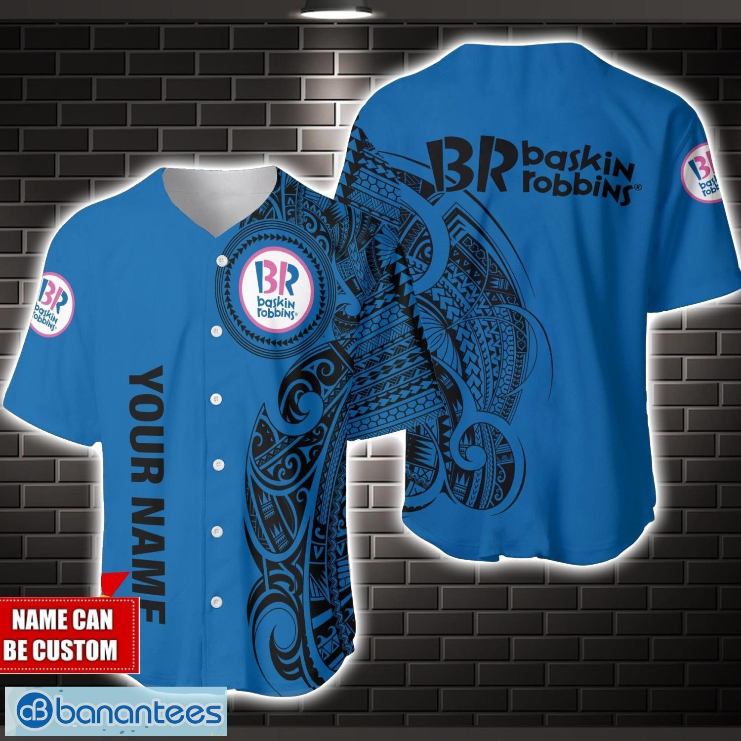 baskin robbins personalized name vinatge baseball jersey shirt for men and women image Baskin Robbins Personalized Name Vinatge Baseball Jersey Shirt For Men And Women Product Photo 1