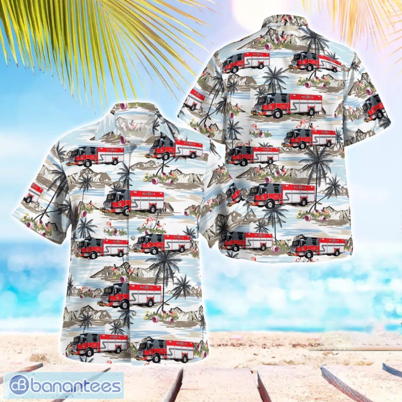 bay leaf volunteer fire department hawaiian shirt beach summer gift image Bay Leaf Volunteer Fire Department Hawaiian Shirt Beach Summer Gift Product Photo 1
