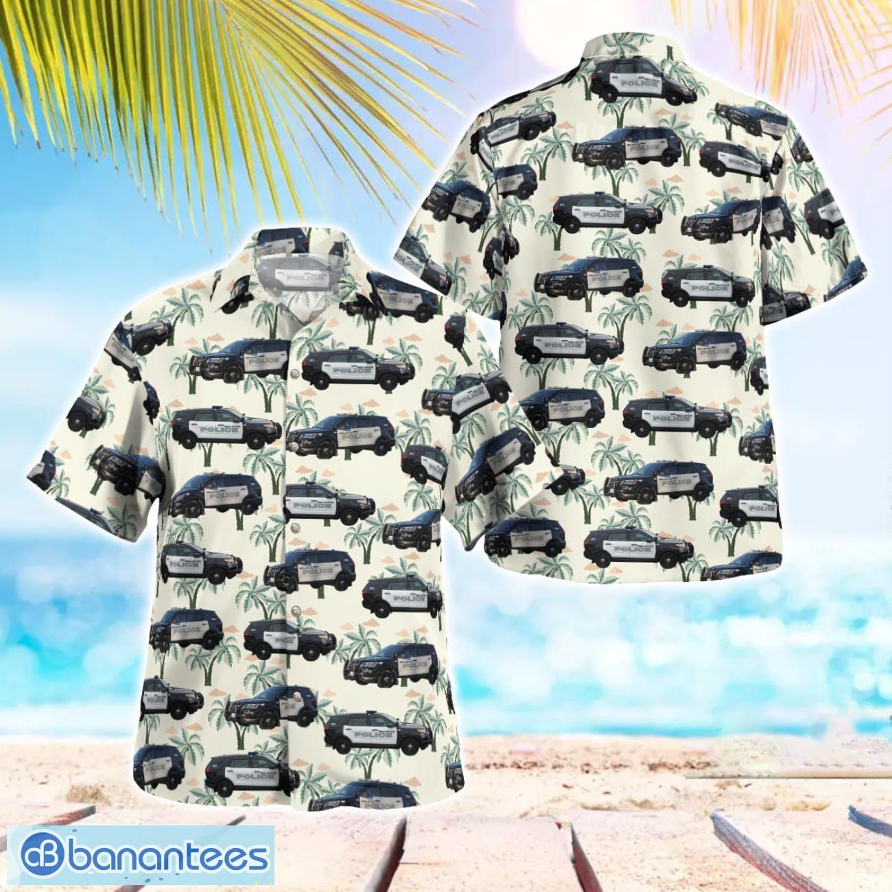 bellevue police department bellevue washington hawaiian shirt beach summer gift image Bellevue Police Department Bellevue, Washington Hawaiian Shirt Beach Summer Gift Product Photo 1