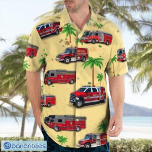 California Contra Costa County Fire Protection District Hawaiian Shirt Button Summer Shirt Product Photo 3
