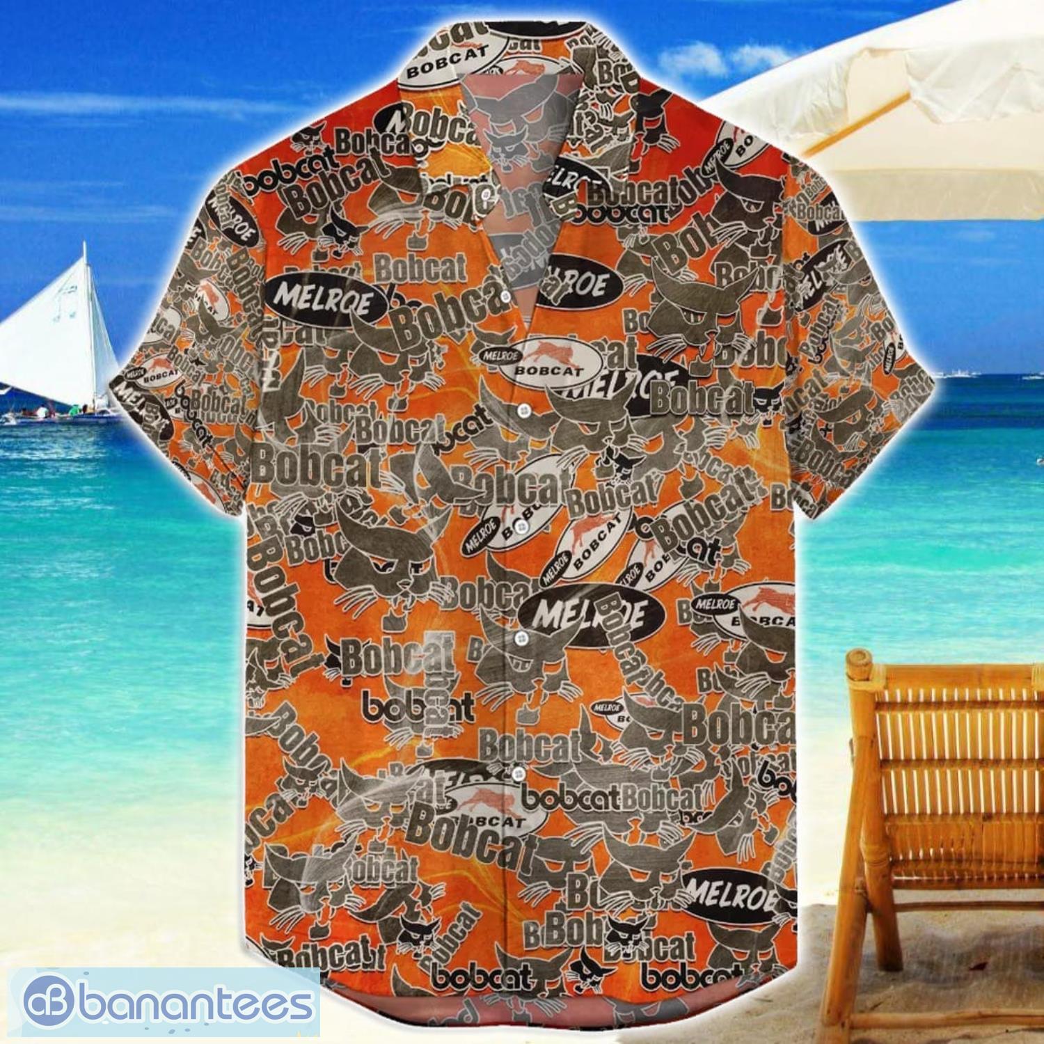 bobcat hawaii all printed tractor logo hawaiian shirt men women beach shirt image Bobcat Hawaii All Printed Tractor Logo Hawaiian Shirt Men Women Beach Shirt Product Photo 1