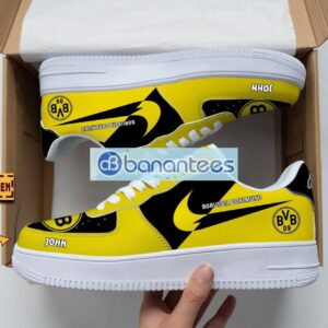 Borussia Dortmund II Air Force Shoes Custom Name Gift For Fans AF1 Sneakers Product Photo 1