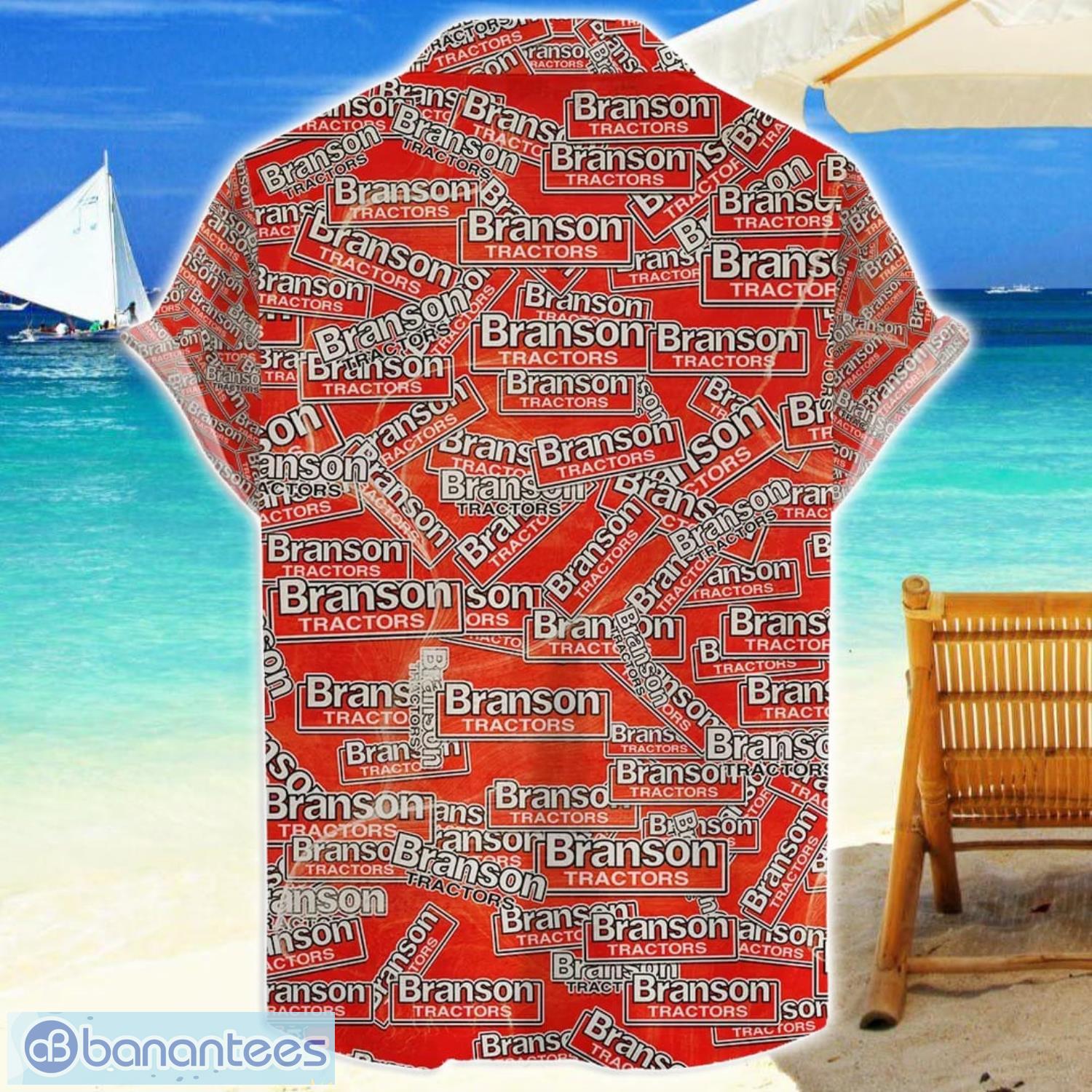 branson hawaii all printed tractor logo hawaiian shirt men women beach shirt 1 image Branson Hawaii All Printed Tractor Logo Hawaiian Shirt Men Women Beach Shirt Product Photo 2