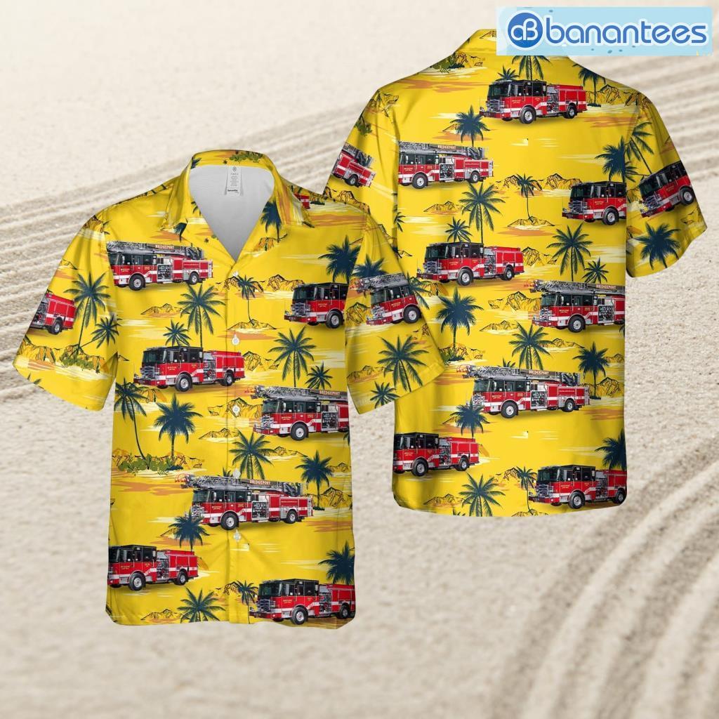 bridgeport connecticut bridgeport fire department tropical beach hawaiian shirt new fashion image Bridgeport, Connecticut, Bridgeport Fire Department Tropical Beach Hawaiian Shirt New Fashion Product Photo 1