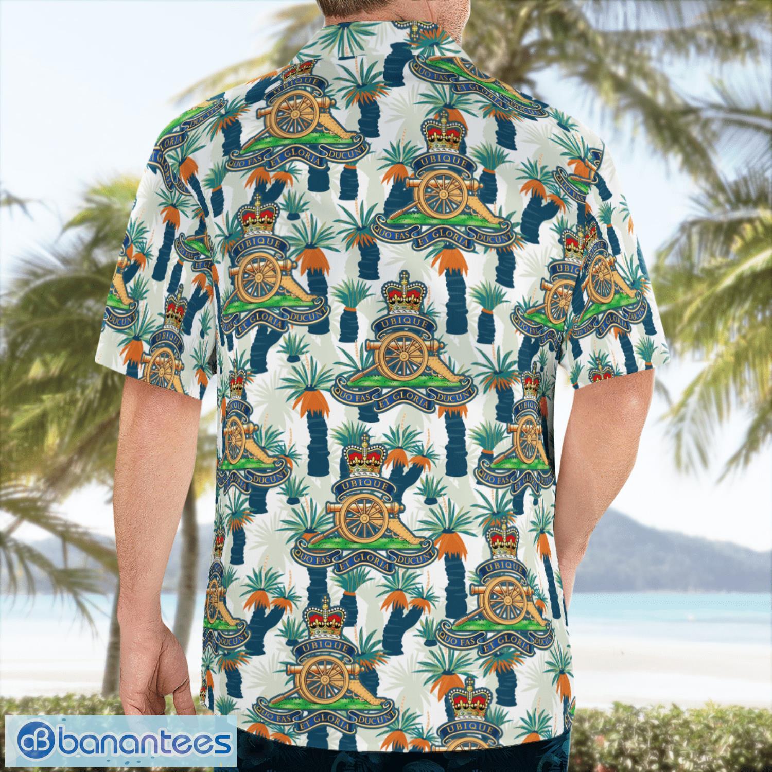 british army royal regiment of artillery ra 3d hawaiian shirt gift for summer 1 image British Army, Royal Regiment of Artillery (RA) 3D Hawaiian Shirt Gift For Summer Product Photo 2