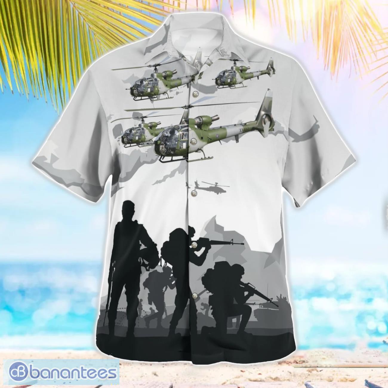 british army westland gazelle armed force days hawaiian shirt beach shirt summer holiday gift 2 image British Army Westland Gazelle Armed Force Days Hawaiian Shirt Beach Shirt Summer Holiday Gift Product Photo 3