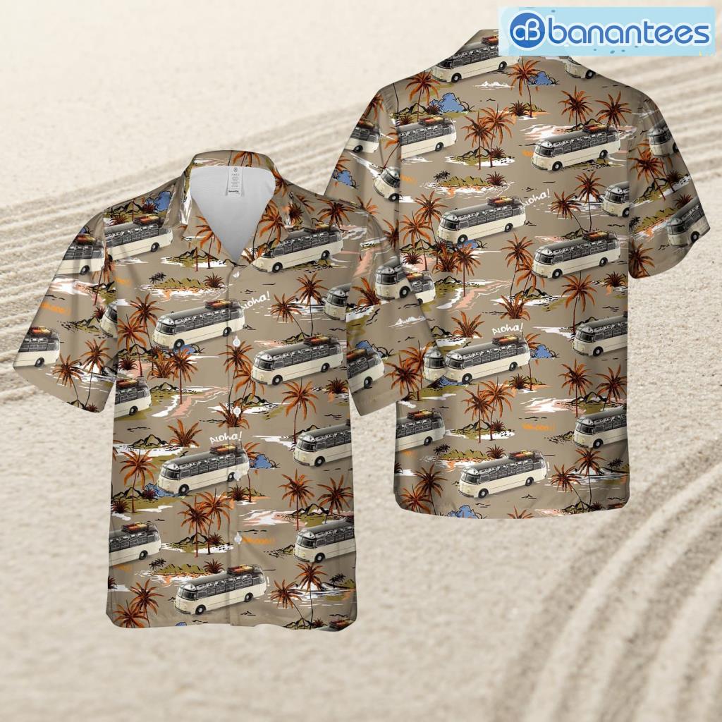 bus luxury touringcar coach liner france 1955 tropical beach hawaiian shirt image Bus Luxury Touringcar Coach Liner France 1955 Tropical Beach Hawaiian Shirt Product Photo 1
