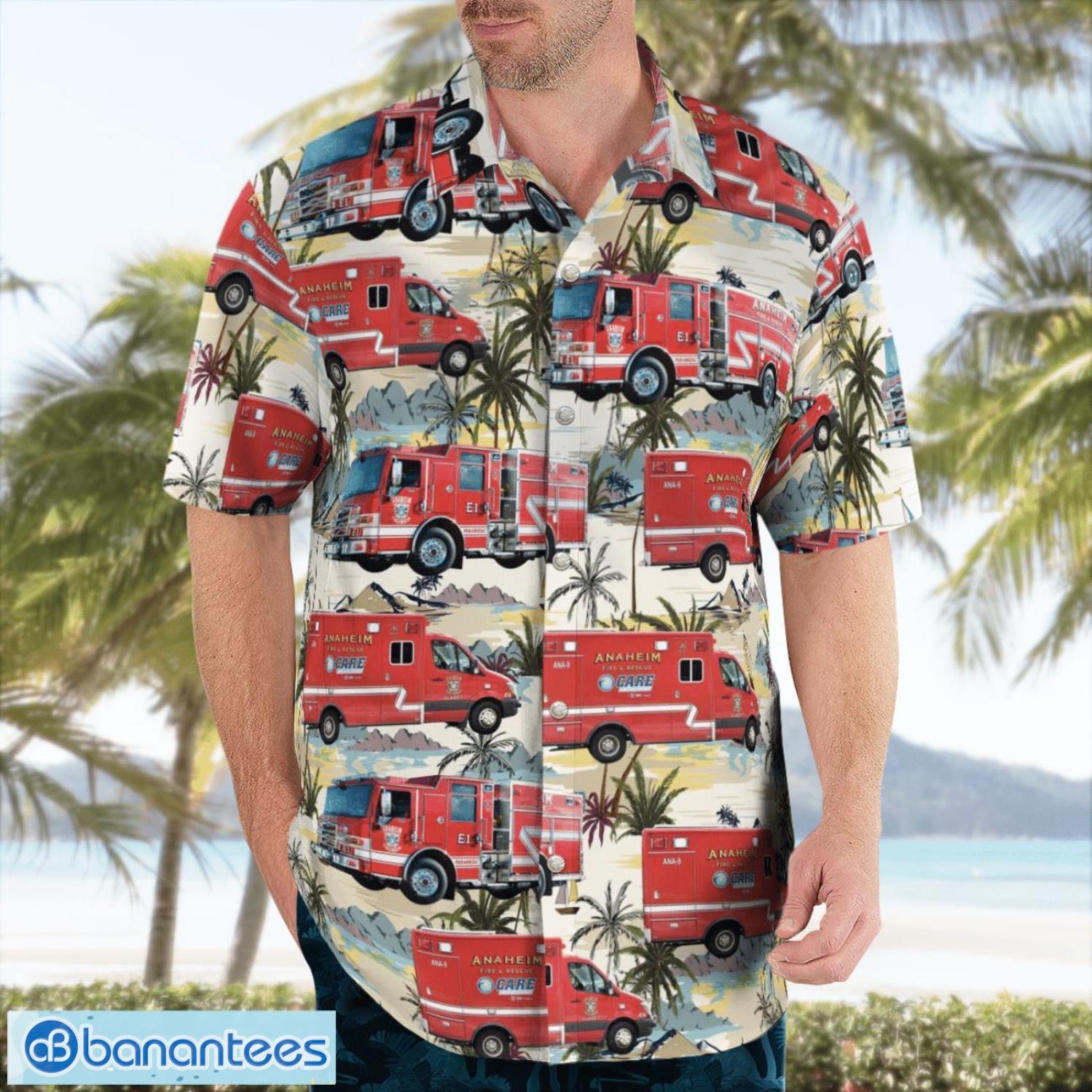 california anaheim fire amp rescue hawaiian shirt button summer shirt 2 image California Anaheim Fire & Rescue Hawaiian Shirt Button Summer Shirt Product Photo 3